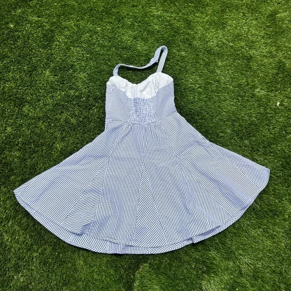 Betsey Johnson Blue and White Striped Dress - Picture 5 of 7